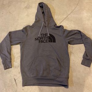 grey north face hoodie